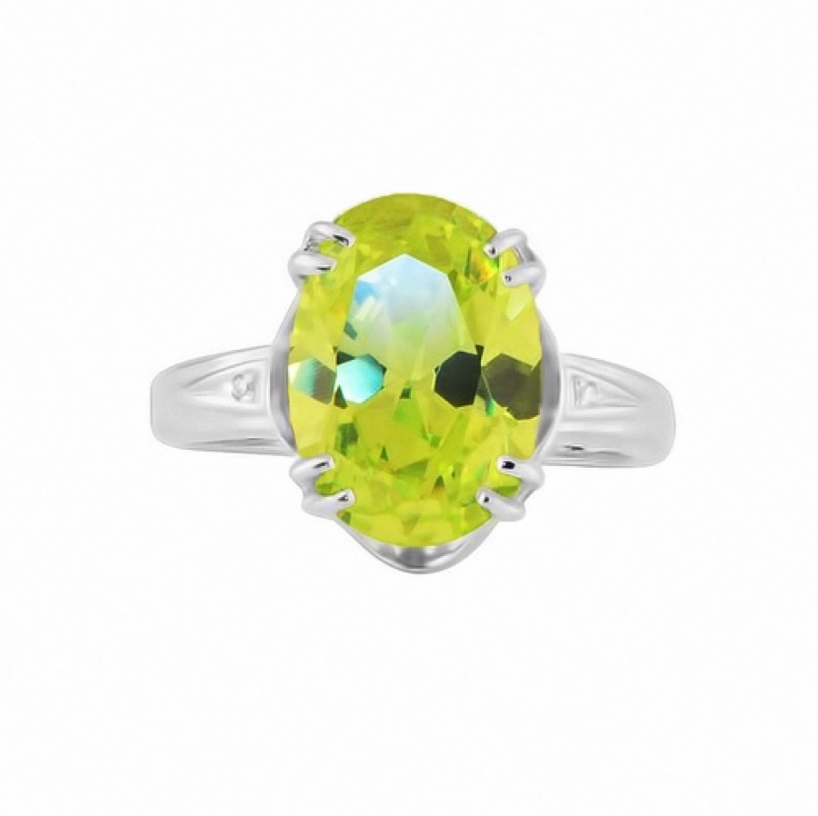 Кольцо серебряное женское 925 с фианитами