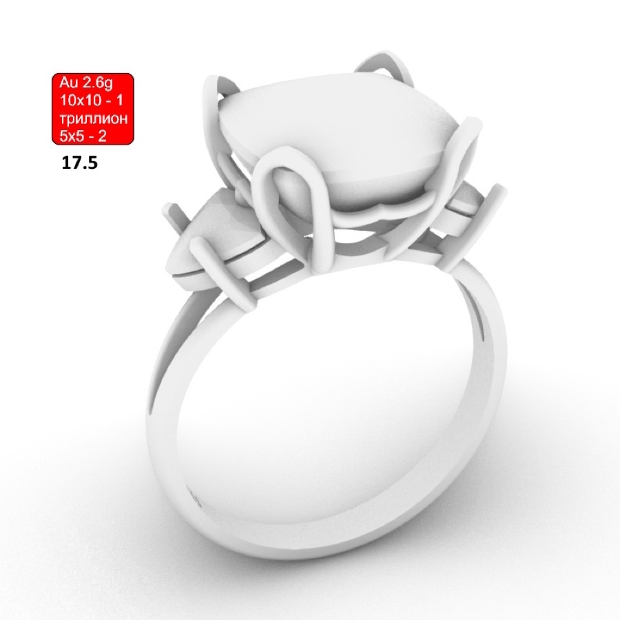 Кольцо серебряное 925