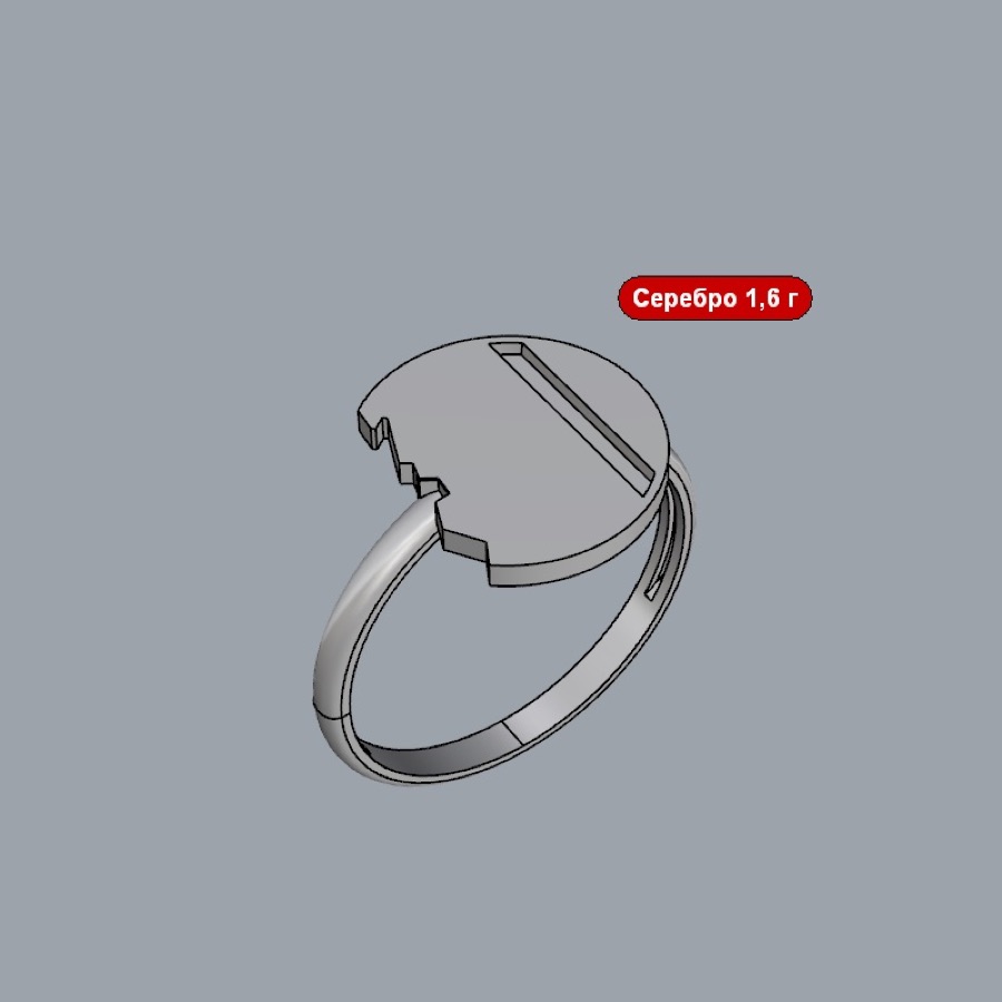 Кольцо серебряное женское 925
