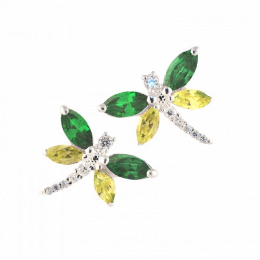Серьги серебряные женские 925 с фианитами