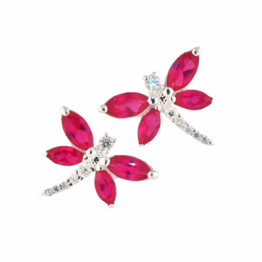 Серьги серебряные женские 925 с фианитами