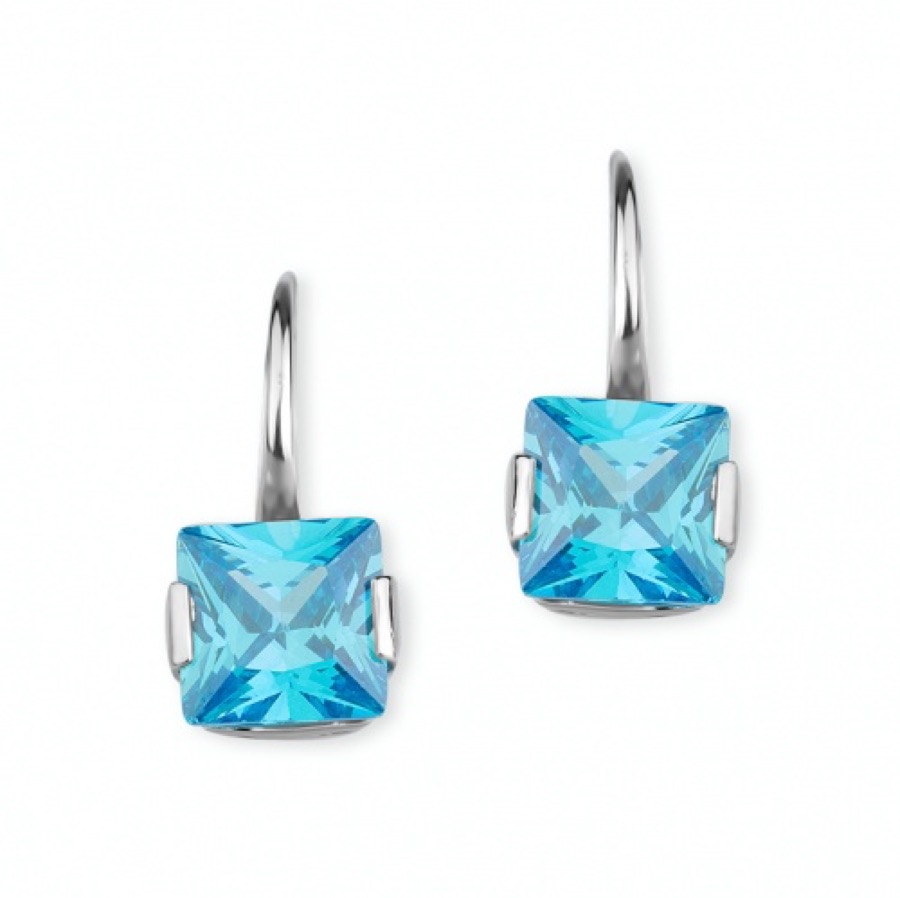 Серьги серебряные женские 925 с фианитами
