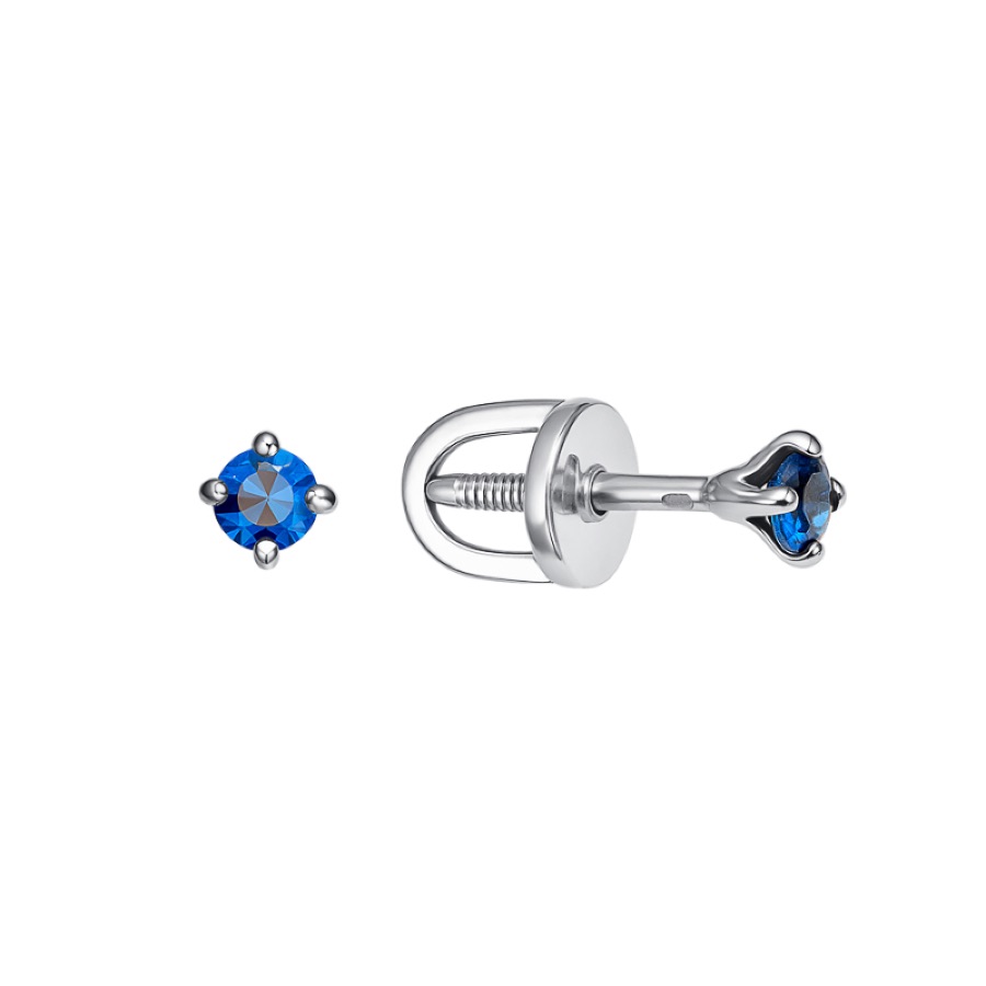 Серьги серебряные женские 925 с фианитами