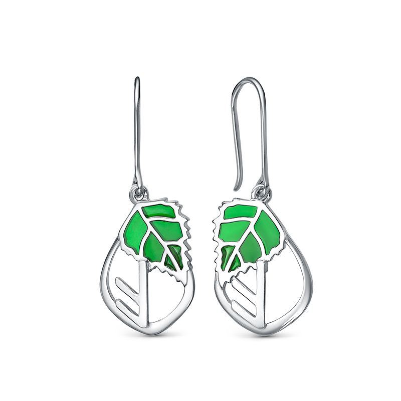 Серьги серебряные женские 925 «Руна Берегиня»