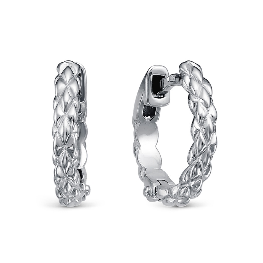 Серьги серебряные 925 кольца