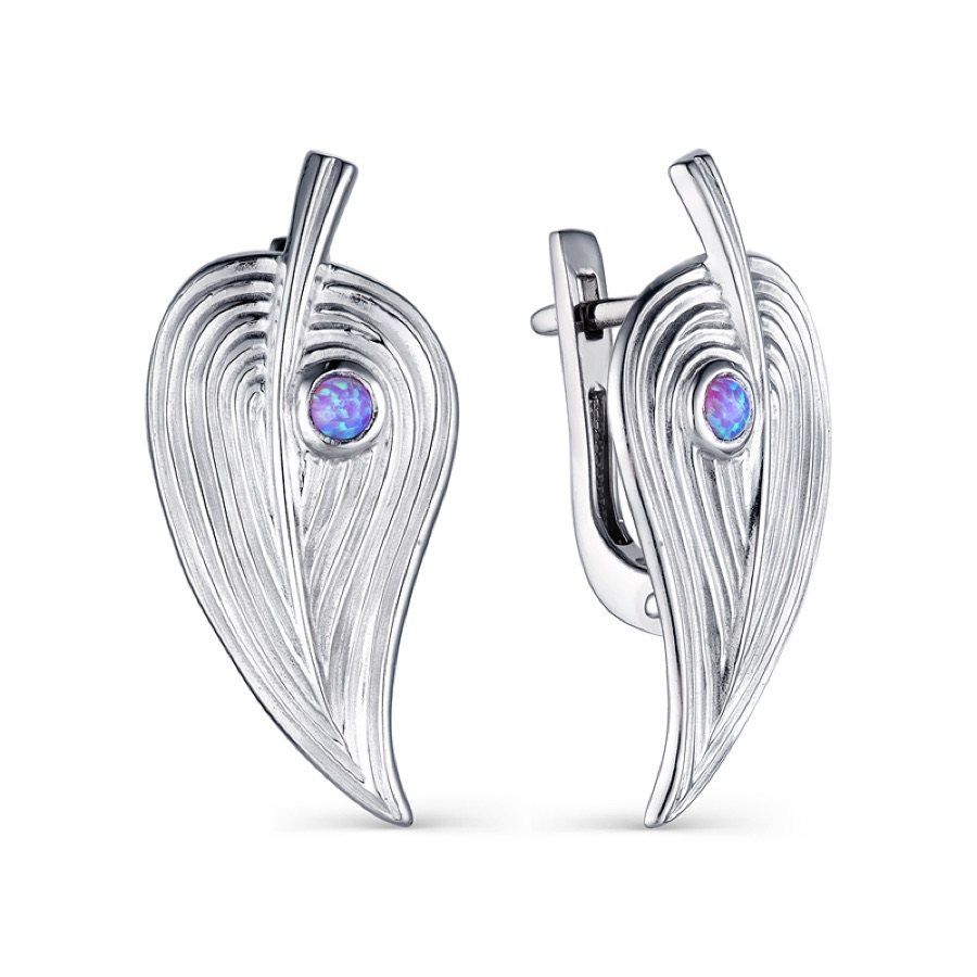 Серьги  Листики