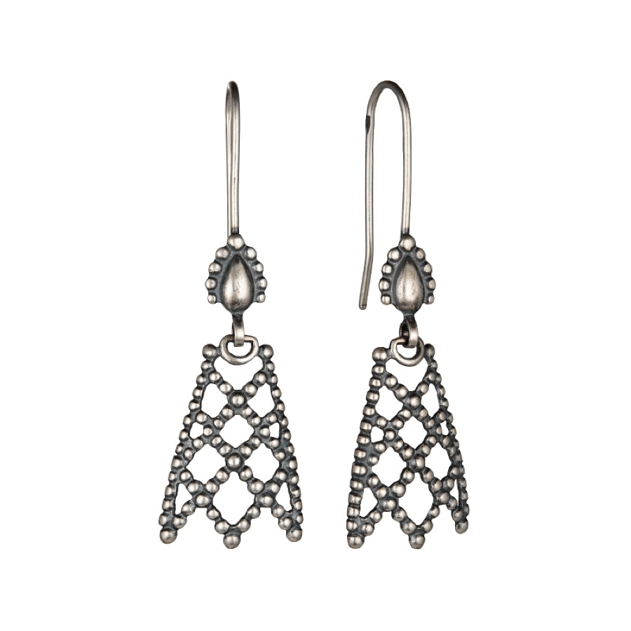 Серьги серебряные 925 чернёные