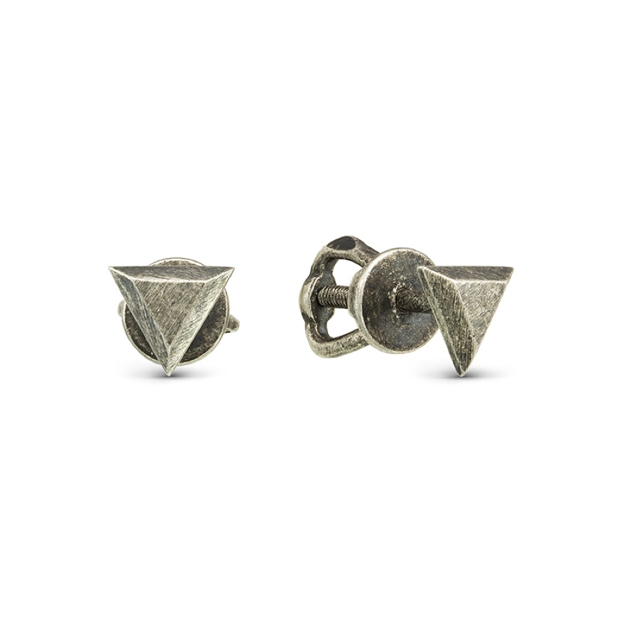 Серьги серебряные женские 925 чернёные
