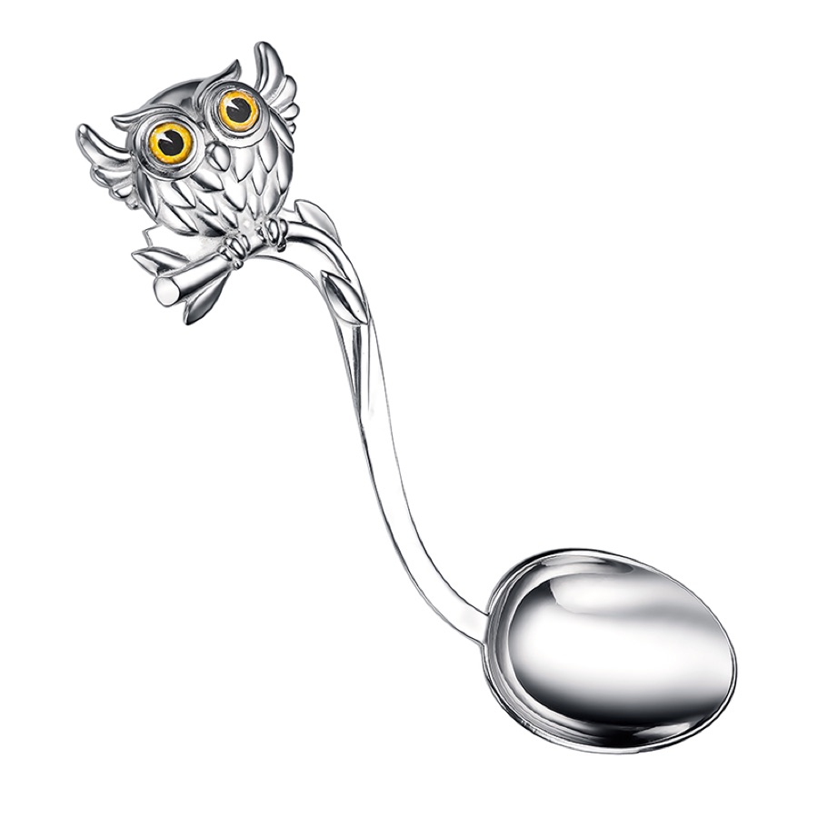 Ложка серебряная 925 с эмалью