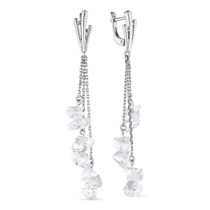 Серьги с горным хрусталем 223581-5