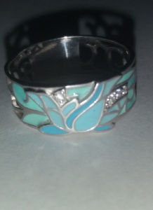 Кольцо Цветочный ажур 120101-11