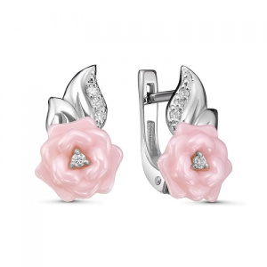 Серьги 243203-2 Нежные розы
