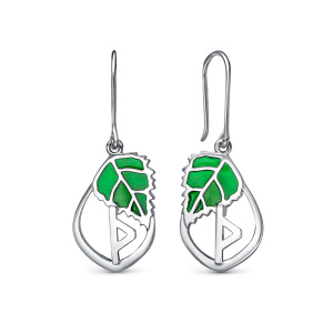 Серьги 227020Т-2-1 руна "Дажьбог"