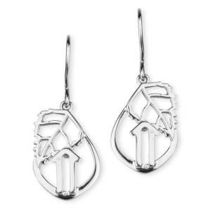 Серьги 227020Т-4 руна "Ветер"