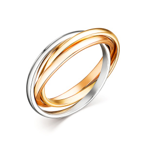 Кольцо Тринити золотое 135041-123