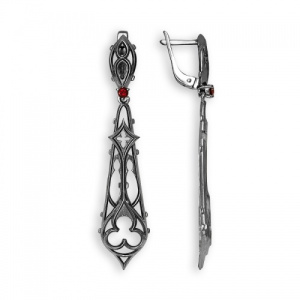 Серьги Готика с изящными подвесами 240145-1-1