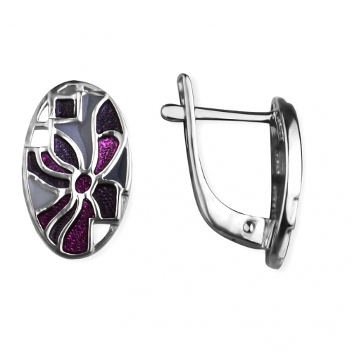 Серьги Цветы 222481-5