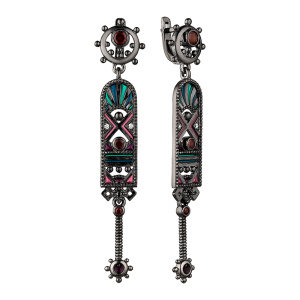 Серьги прялки коллекция Маруся 229612-8