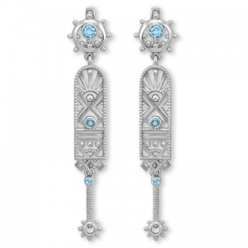 Серьги прялки коллекция Маруся 229612-7