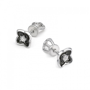 Серьги - пусеты коллекция "A la Russe" Гжель 229893-5