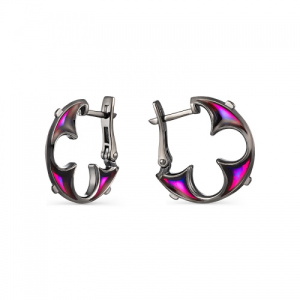 Серьги конго Готика с витражами 240141-4-1