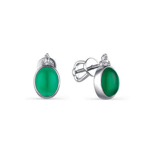 Серьги с Агатом 245000-0-2