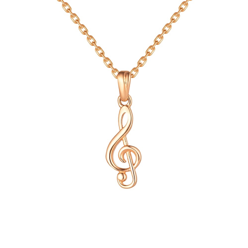 Подвеска Золотой скрипичный ключ 335770-1