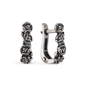 Серьги Пионы 243342-7