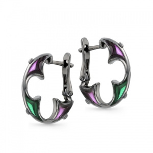 Серьги конго Готика с витражами 240141-3-1