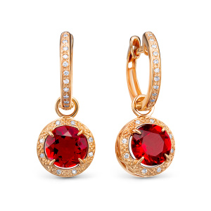 Серьги со съёмными подвесами 220040-3-32