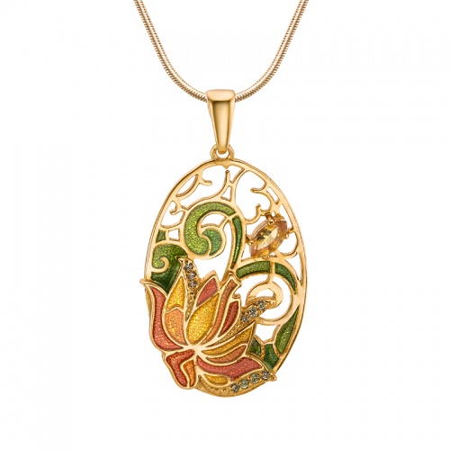 Подвеска Цветочный ажур 320101-6