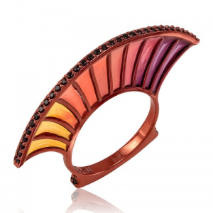 Кольцо коктейльное из коллекции Витражи 129044-1