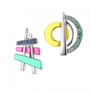 Серьги Кандинский 229501-1