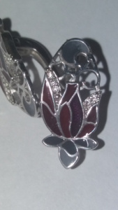 Серьги Цветочный ажур 220101-10