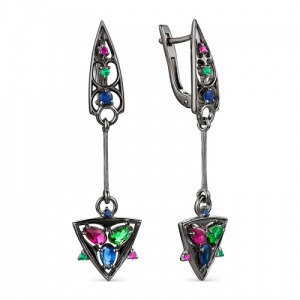 Серьги Готика самоцветная 240140-2