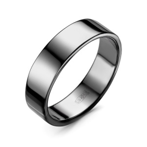 Стильное гладкое широкое серебряное кольцо 127431-1-1