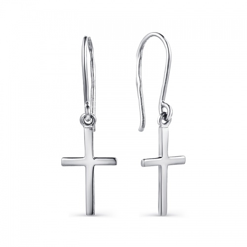 Серьги миниатюрные крестики 242262-0
