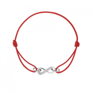 Браслет из красной нити с символом Бесконечность 426480А-1-0