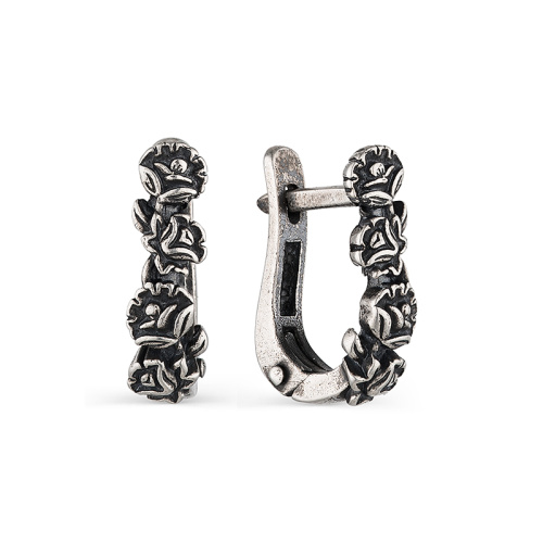 Серьги Пионы 243342-7