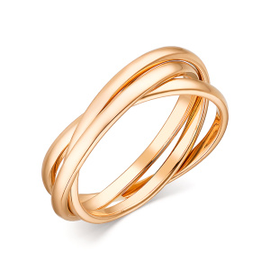Кольцо Тринити золотое 135041-1