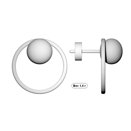 Серьги 246070-0-1