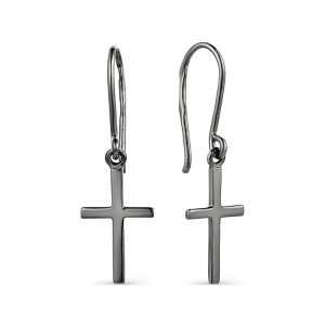 Серьги миниатюрные крестики  242262-1