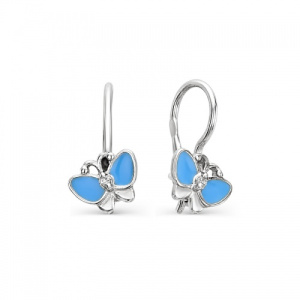 Серьги Бабочки 225491Т-6