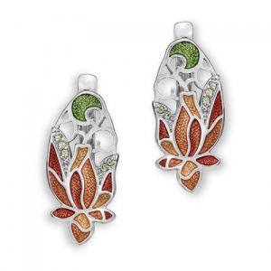 Серьги Цветочный ажур 220101-7