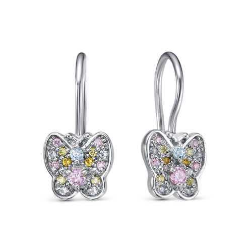 Серьги детские Бабочки 243982Т-0-4
