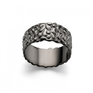 Стильное кольцо с необычной фактурной поверхностью 142771-1