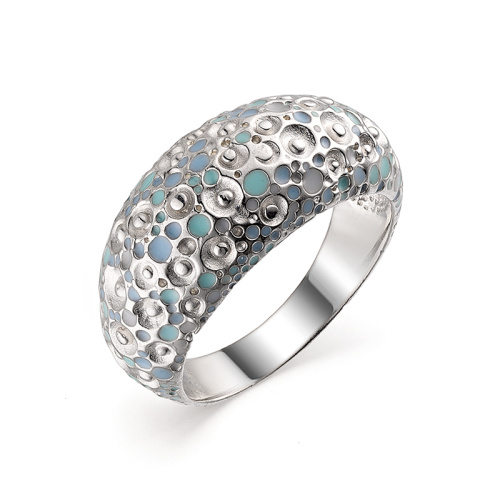 Стильное кольцо с необычной фактурной поверхностью 142782-0-1