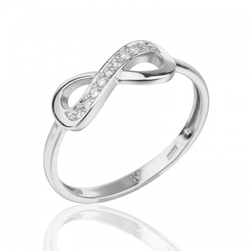 Серебряное кольцо с символом Бесконечность127461-0