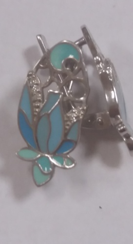 Серьги Цветочный ажур 220101-11