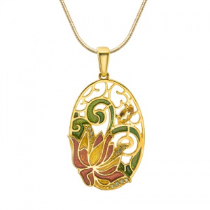 Подвеска Цветочный ажур 320101-1